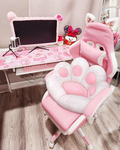 Moonbeeki cojin-pata-gato-silla detalle tejido suave y acolchado
