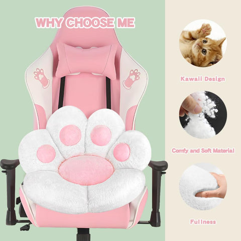 Moonbeeki cojin-pata-gato-silla uso en ordenador con soporte suave