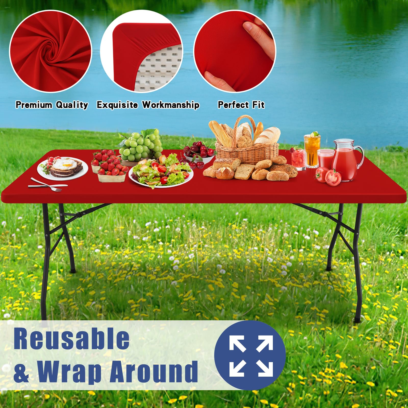 Moosfor mantel para camping, resistente a uso rudo y lluvia ligera.