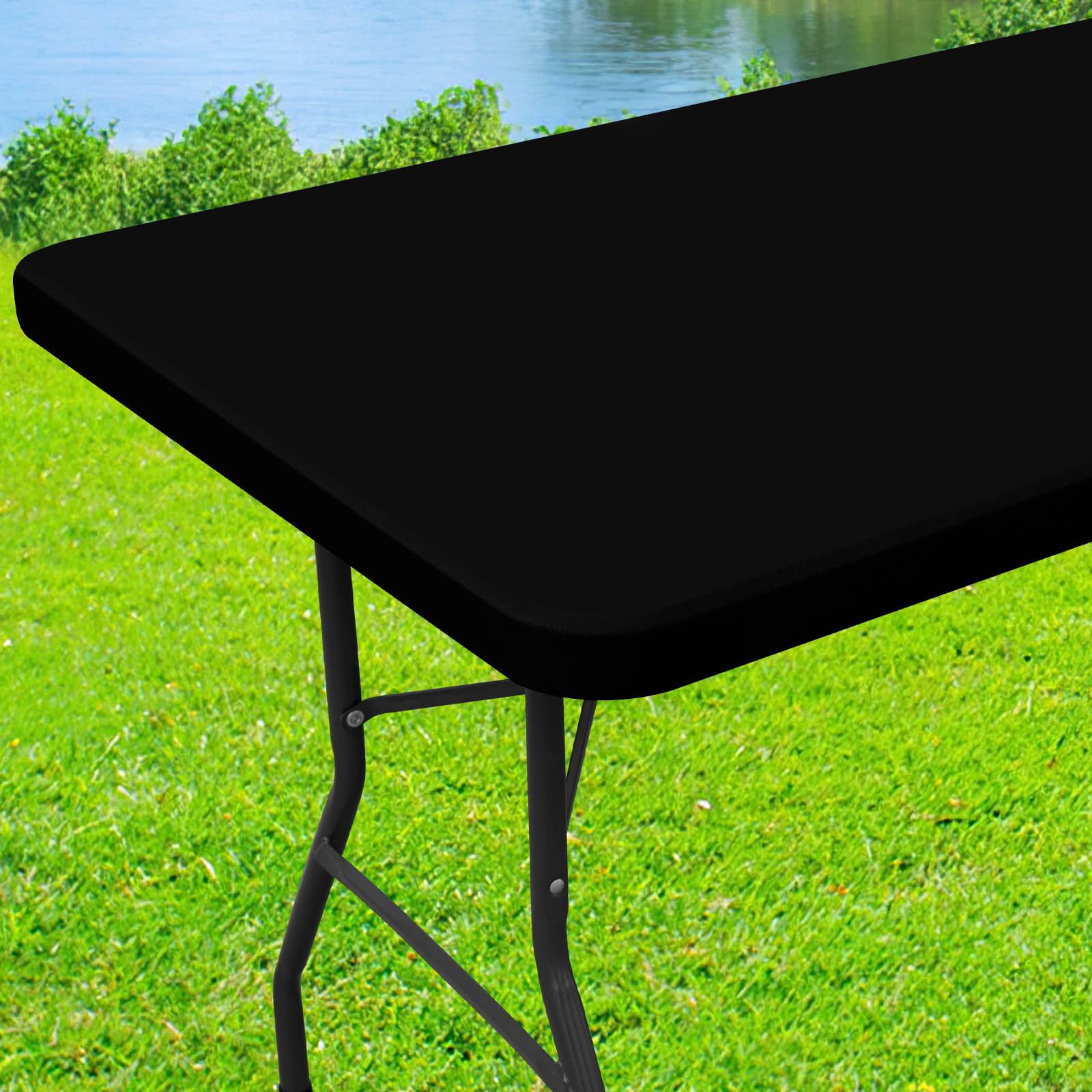 Moosfor mantel elastico rectangular 30x48 pulgadas: ajuste perfecto sin necesidad de clips.