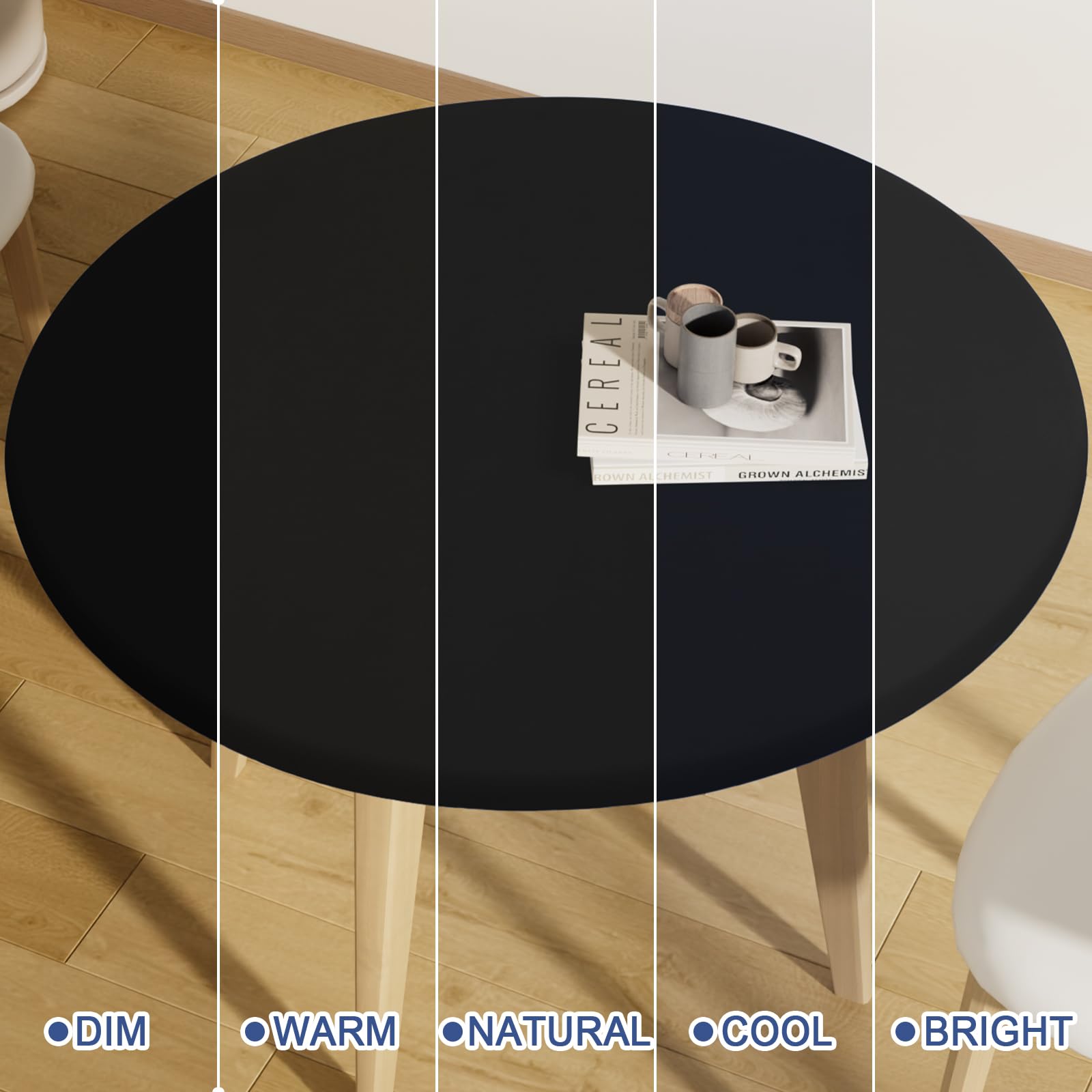 Moosfor mantel negro elegante combina con cualquier ambiente.