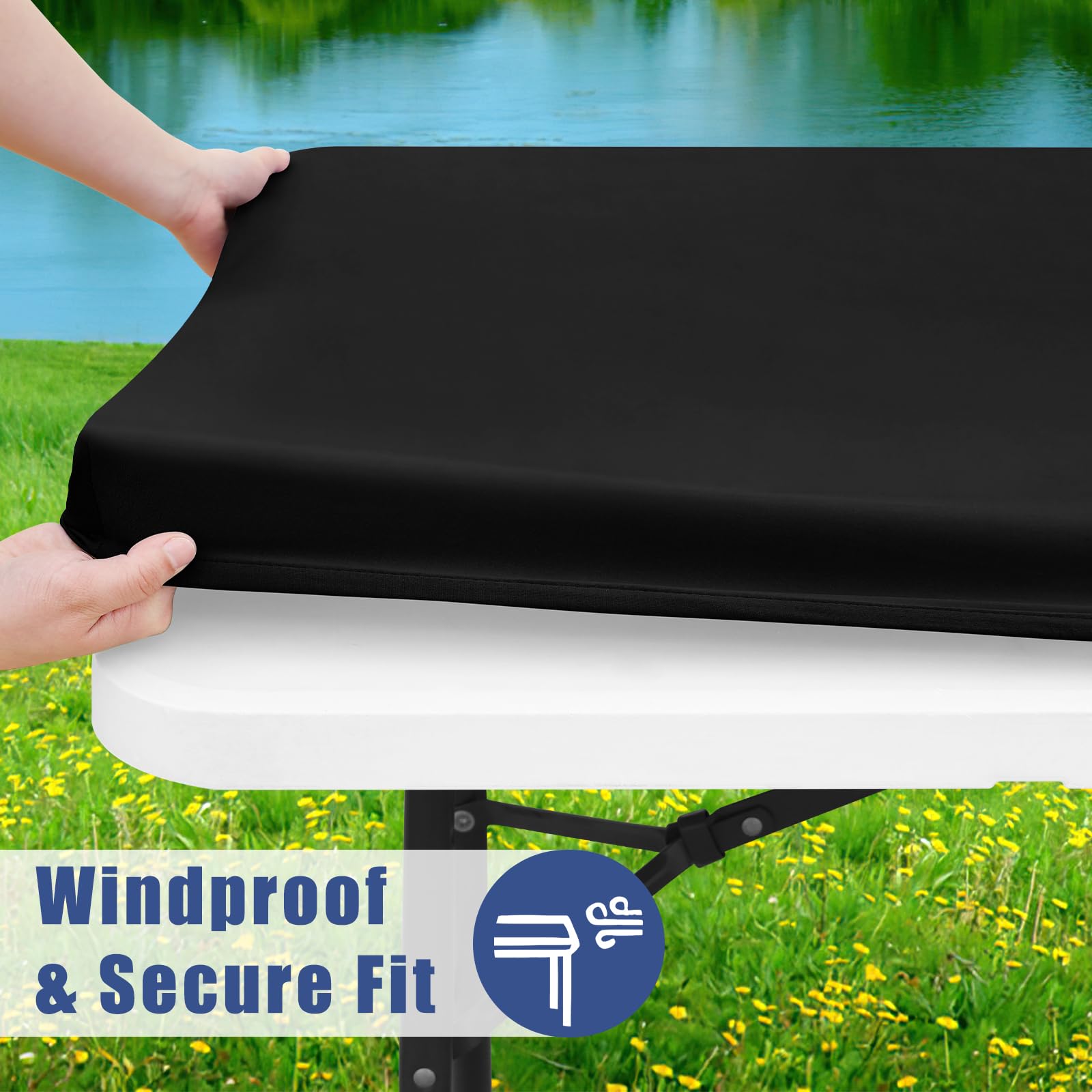 Moosfor mantel spandex resistente al viento facilita montaje rapido al aire libre.