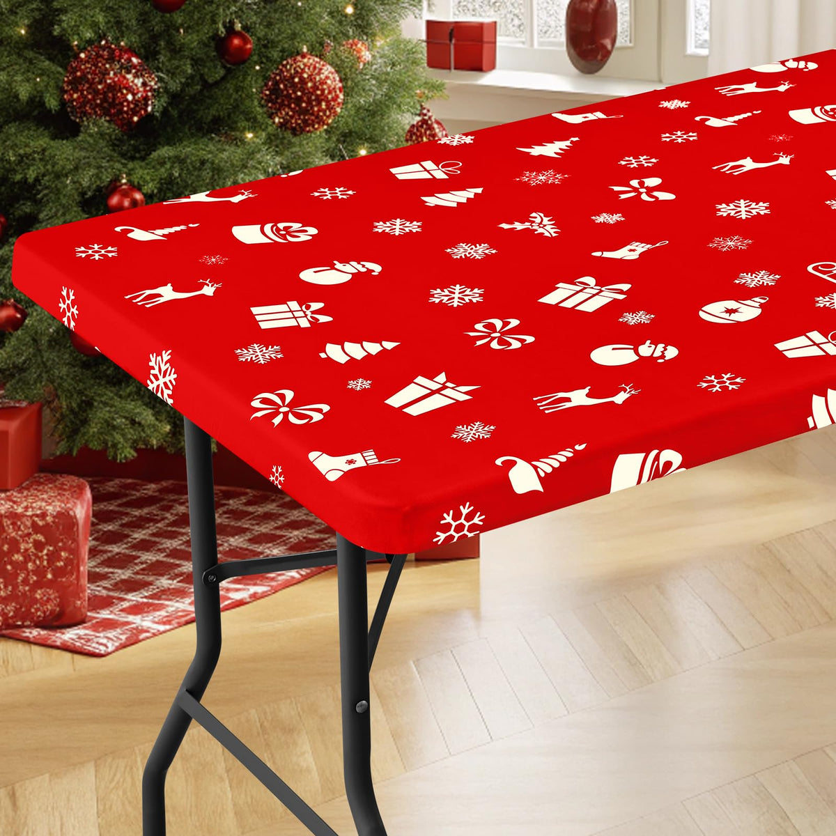 Moosfor Spandex mantel para mesa con ajuste elástico en 30x72 pulgadas