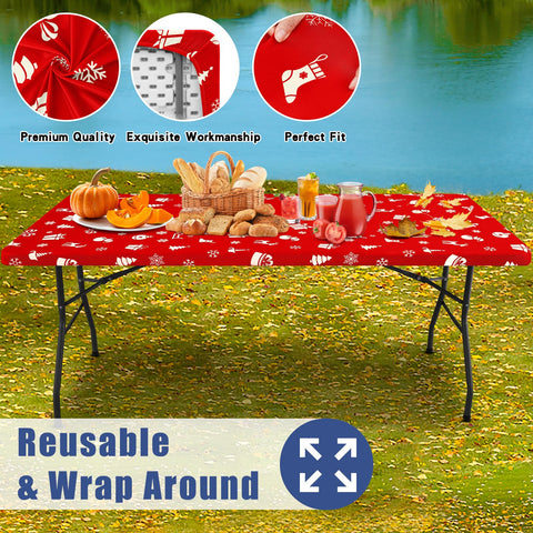 Moosfor Spandex mantel ideal para picnic e interiores festivos