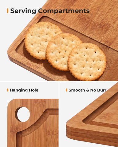 Tabla de doble cara Mooues, ideal para cortar y servir.