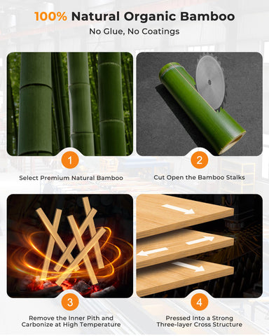 Mooues tabla pequeña de bambú, ideal para snacks y condimentos.