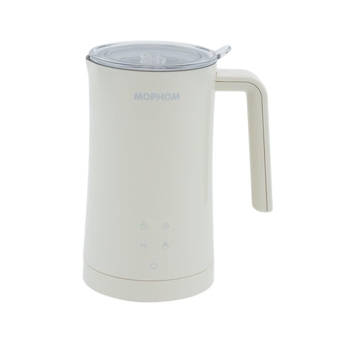 MOPHOM espumador-leche 4 en 1 frente, espuma para cappuccinos.