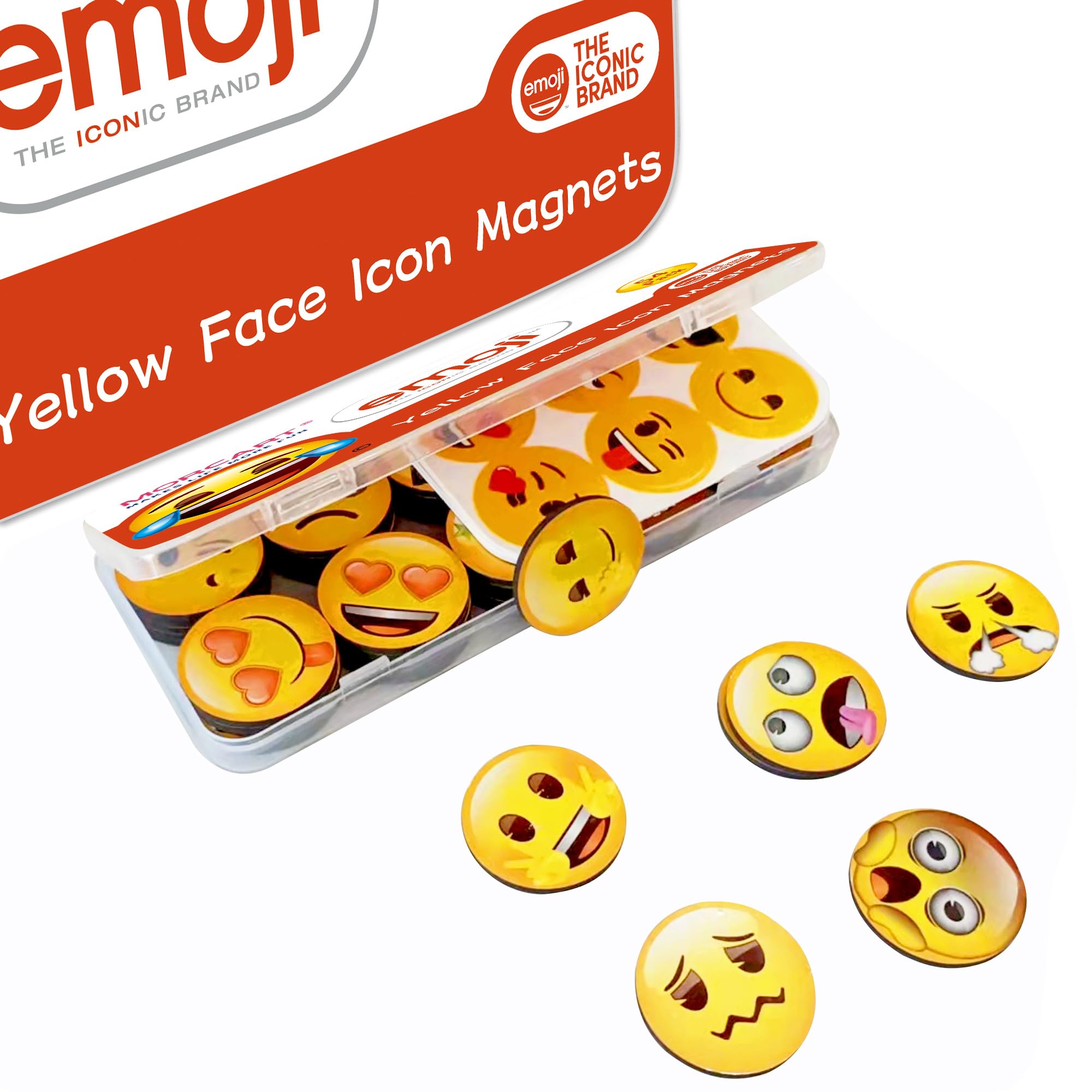 MORCART 24 stickers extra para decorar superficies con emojis.