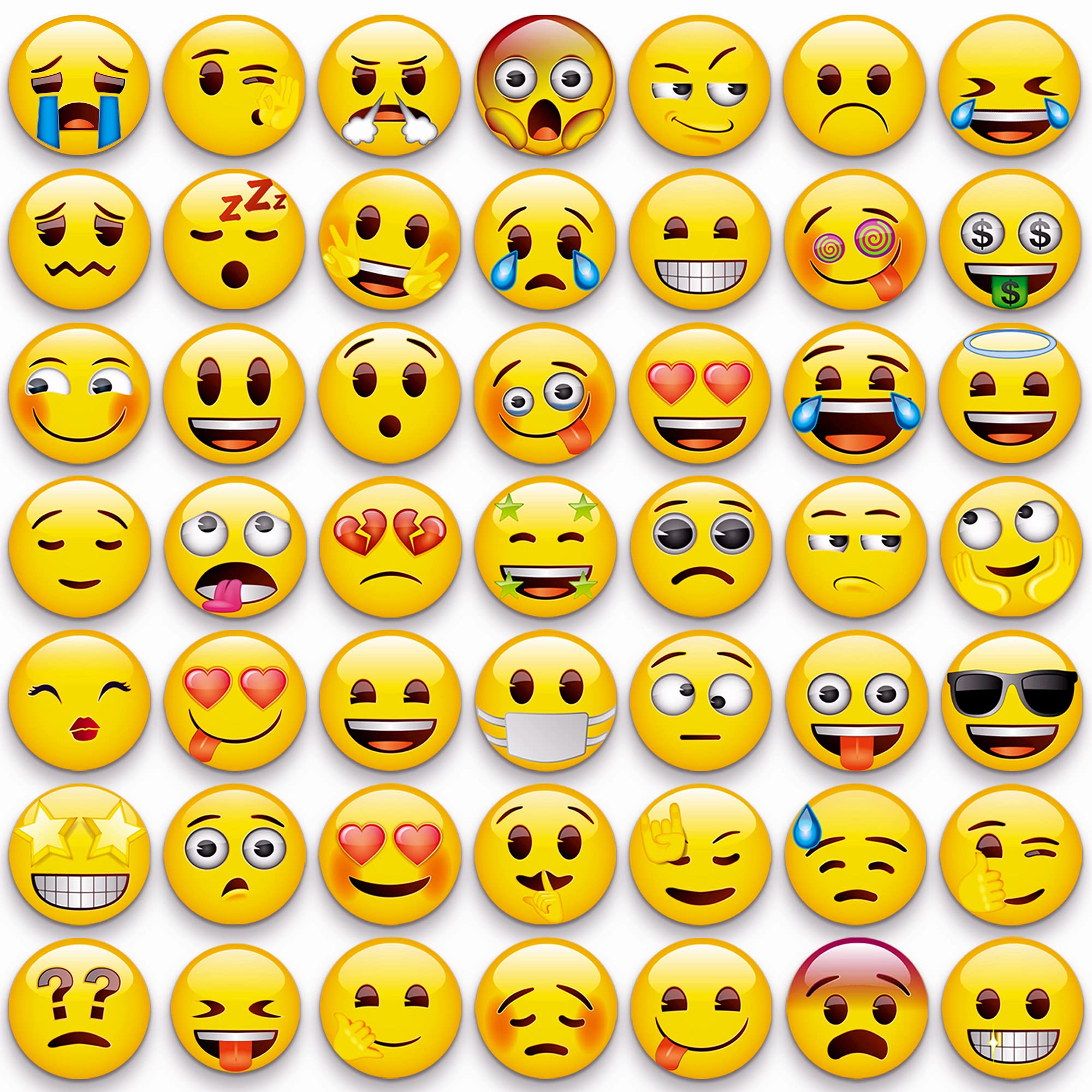 MORCART imanes emojis para refrigerador, 54 piezas para decorar y organizar la cocina.