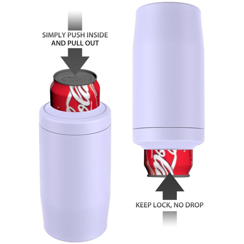 MoreFeel 4-en-1 sirve para latas, botellas o tazas lavanda polvoriento.