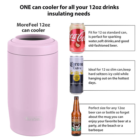 MoreFeel enfriador para botellas 12 oz cerveza, frío sin sabor metálico