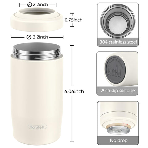 MoreFeel de acero inoxidable 304, duradero para uso diario.