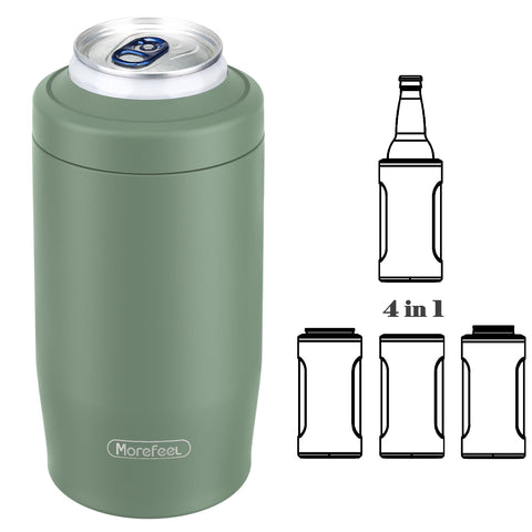 MoreFeel enfriador 4 en 1 para latas de 12 onzas mantiene bebidas frías.