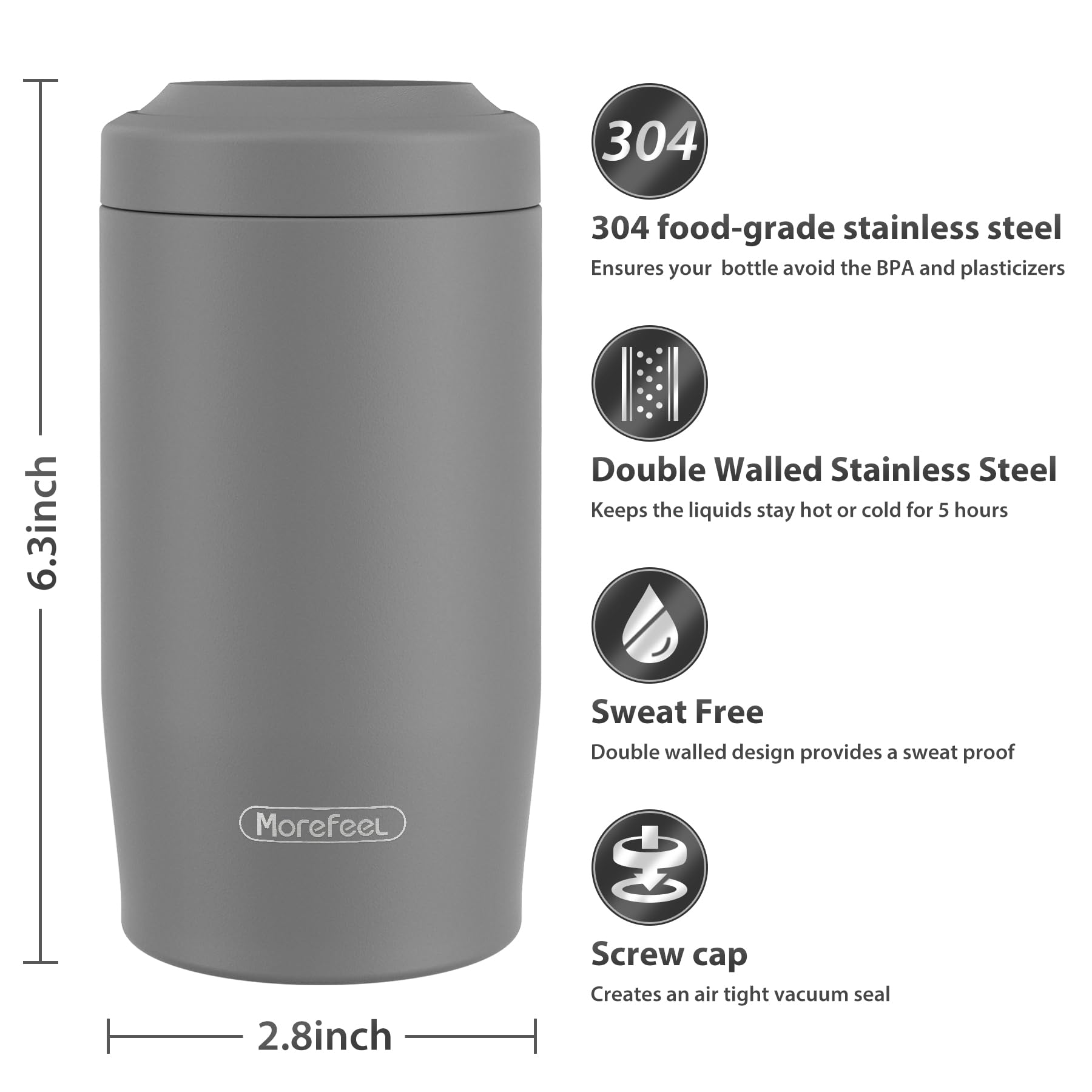 MoreFeel diseño compacto y ergonómico para un manejo cómodo.