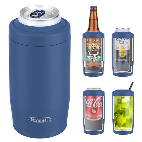 MoreFeel enfriador 4 en 1 para latas de 12 onzas mantiene la bebida fría por horas