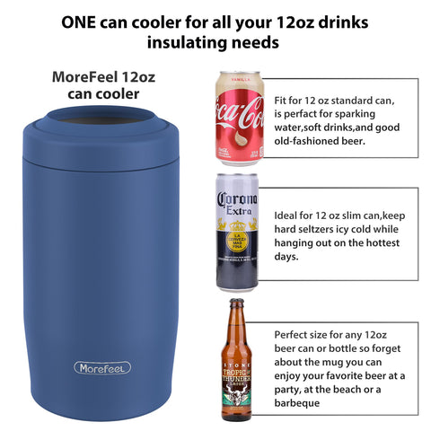MoreFeel enfriador 4 en 1 para lata estándar, uso rápido y cómodo