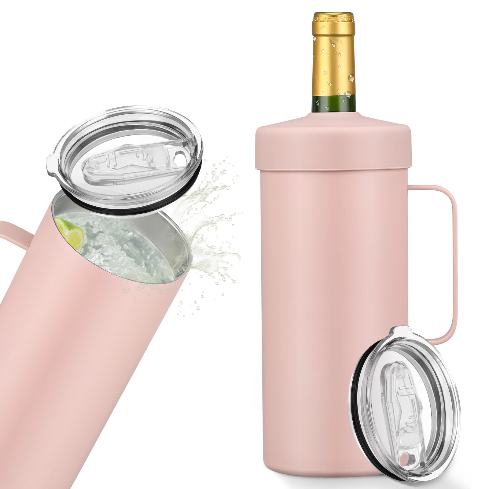 MoreFeel enfriador de botella con asa portátil para vino y champán
