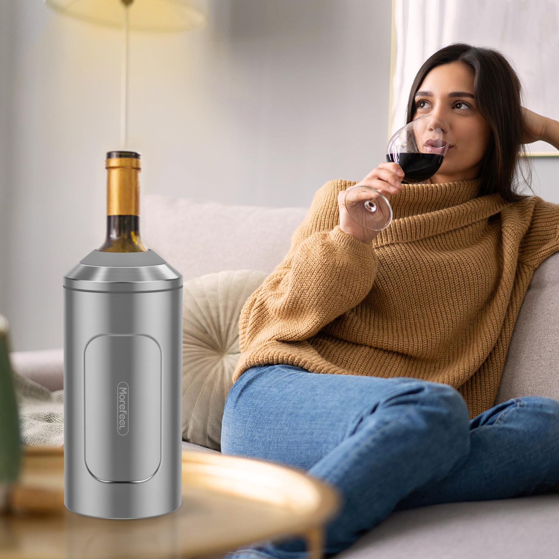 MoreFeel envase de regalo listo para amantes del vino.