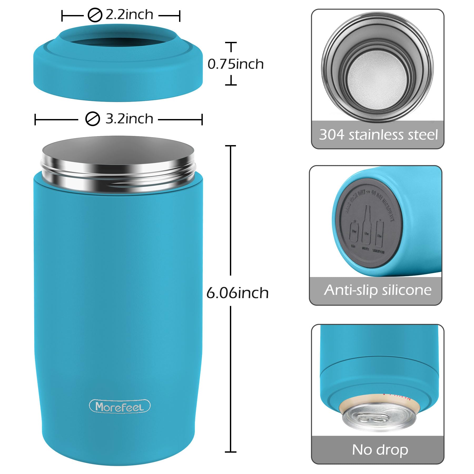 MoreFeel sistema push sin tornillos para colocar y retirar fácilmente.