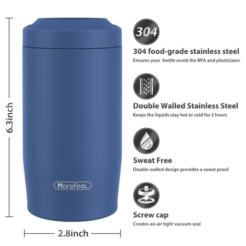 MoreFeel taza termo 400 ml, versatilidad para bebidas frías y calientes