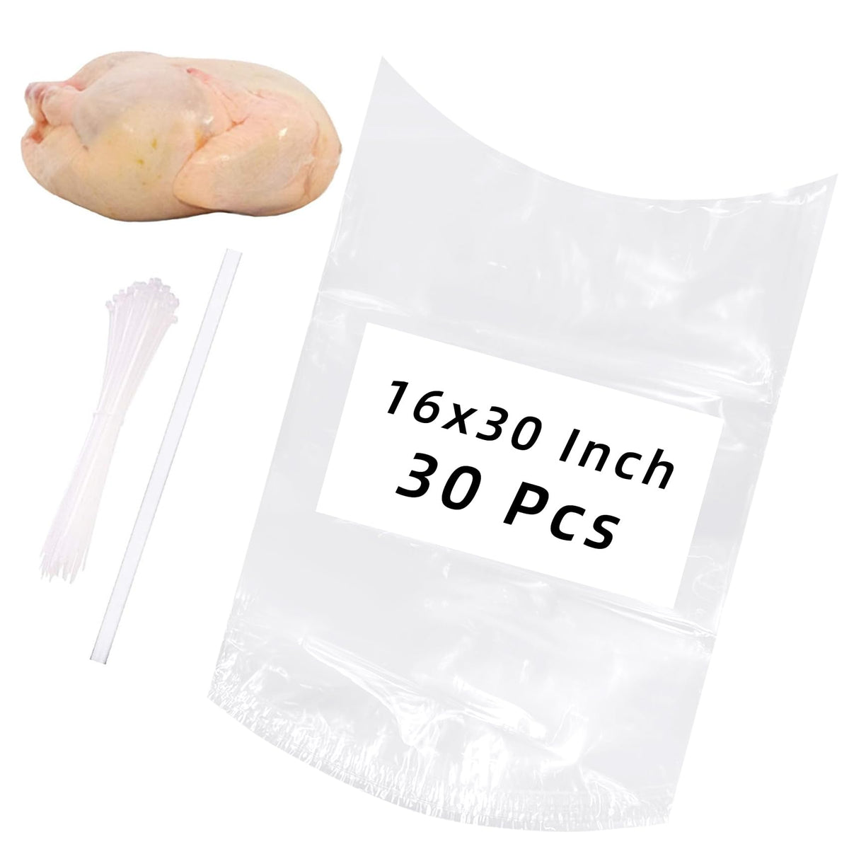 Morepack bolsas de encogimiento para aves grandes, para congelar con cierre seguro.