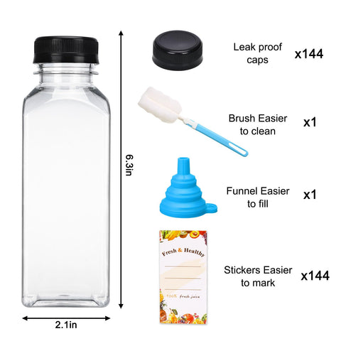 Moretoes set de 144 botellas con tapas, ahorro y organización para bebidas.