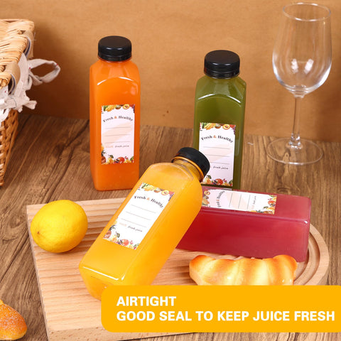 Moretoes botellas plástico para zumos y smoothies, reutilizables