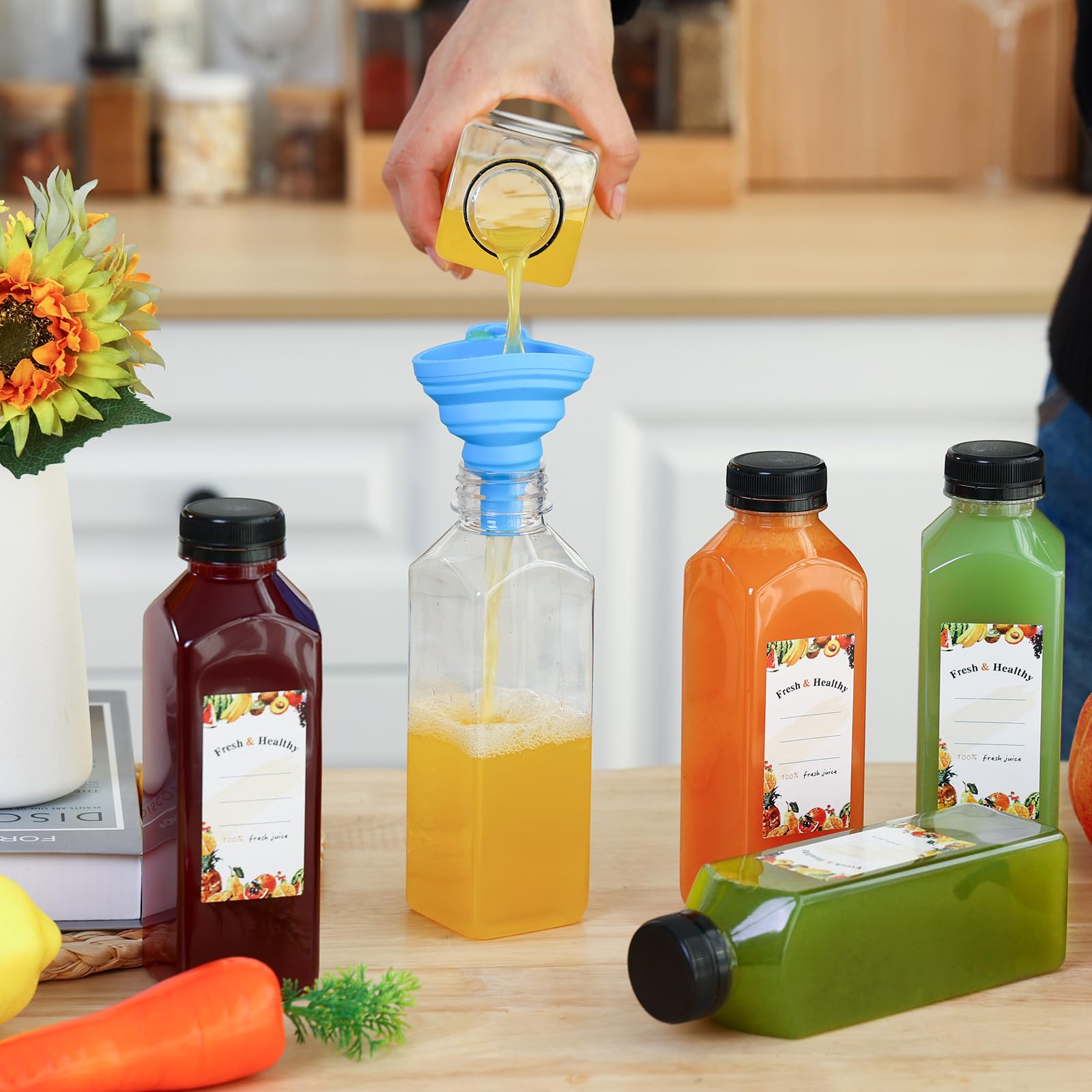 Moretoes botellas para reuniones familiares, útiles para zumos