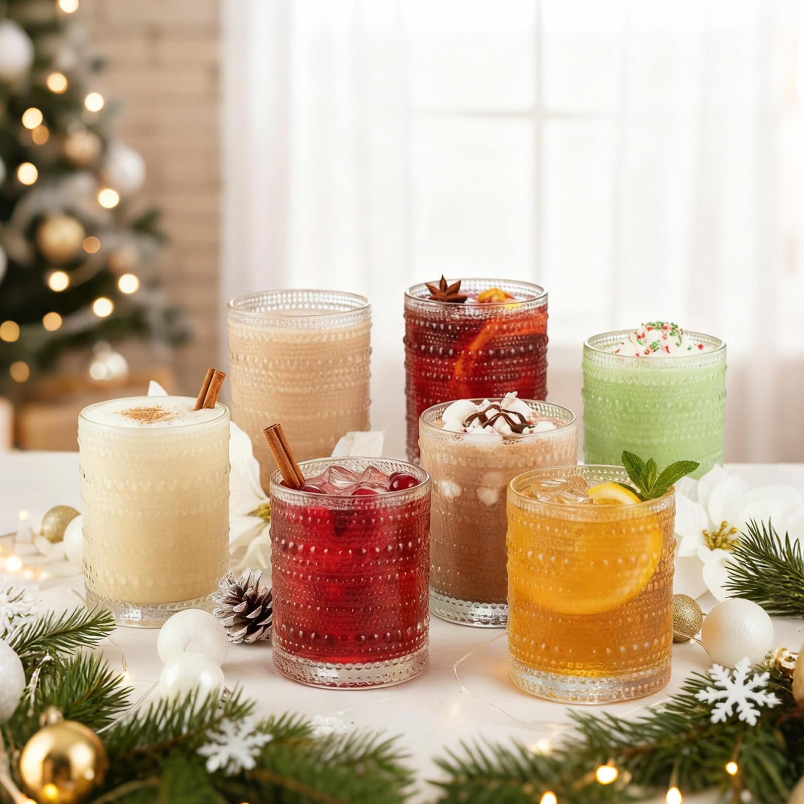 Moretoes Hobnail vaso cóctel 10oz, perfecto para cócteles y celebraciones.