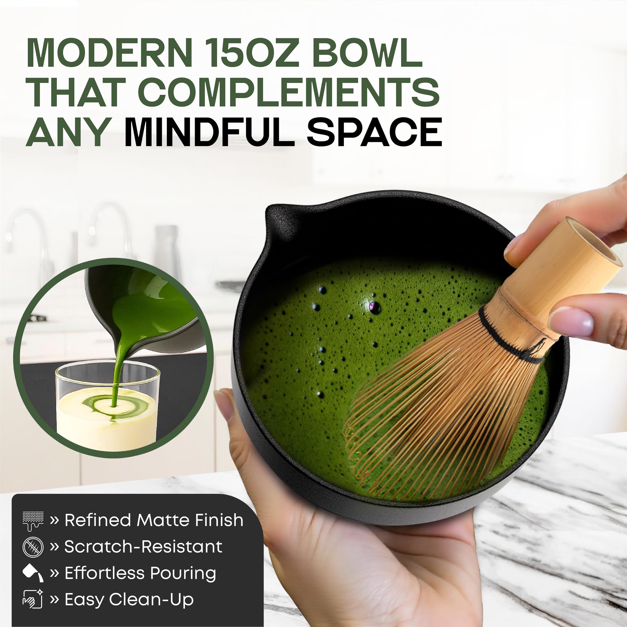 Morii Matcha tamiz para tamizar polvo y evitar grumos.