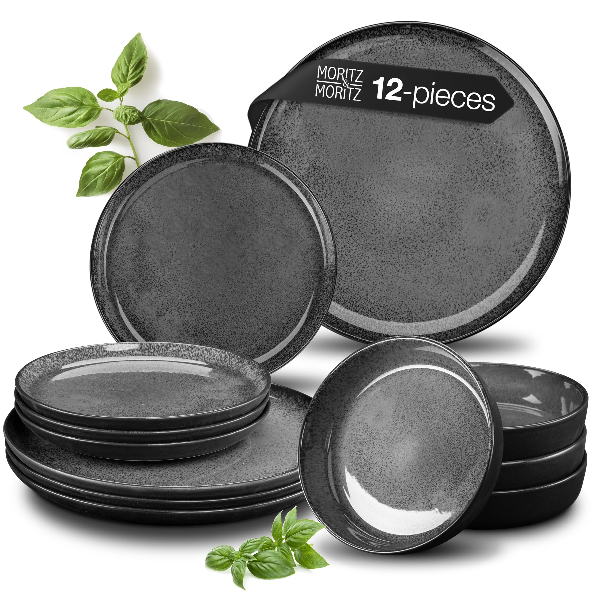 Moritz Moritz VIDA 12 piezas platos cena aptos microondas y lavavajillas