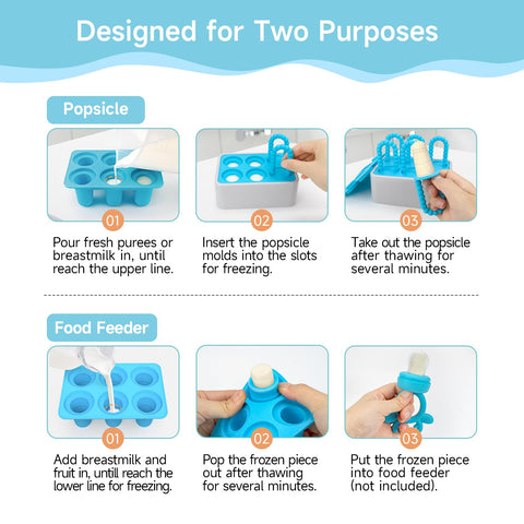 Morlike Living Baby Tiny Pops: tapa sellada para almacenamiento limpio y seguro.