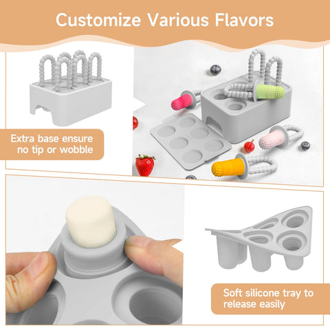 Morlike Living dos-usos-paletas-y-cubos: paletas para dentición y cubos de puré