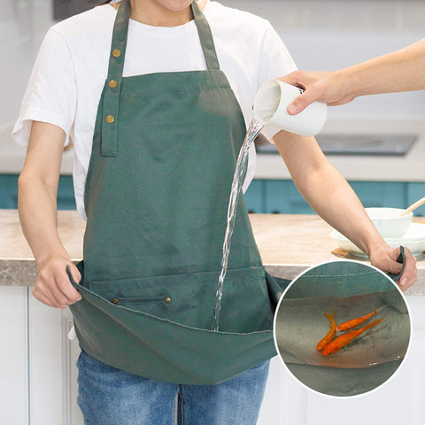 Delantal de cocina MORNITE impermeable, mantiene la ropa limpia al cocinar