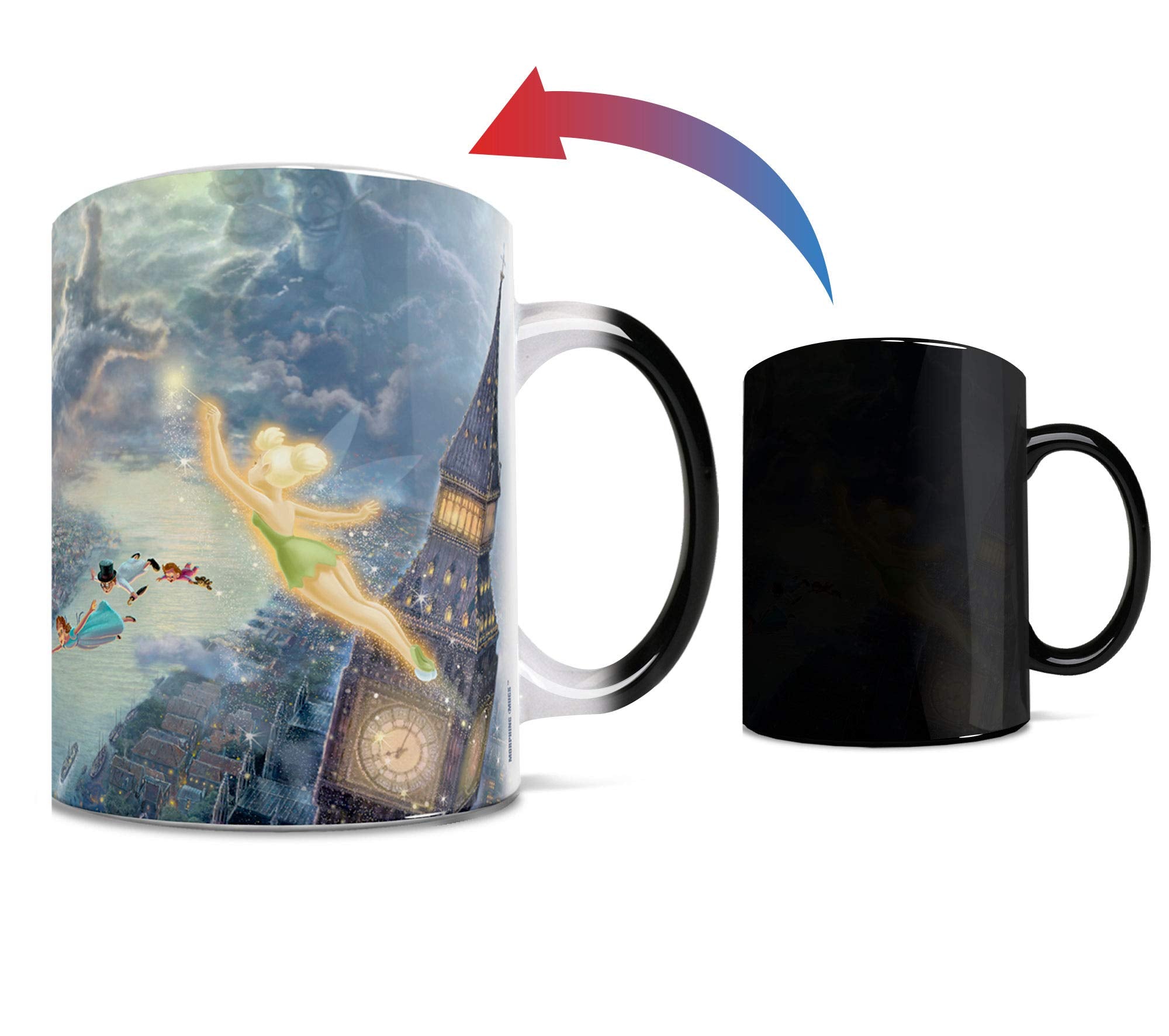 Morphing Mugs Disney Peter Pan: revelación de imagen al calor, experiencia mágica