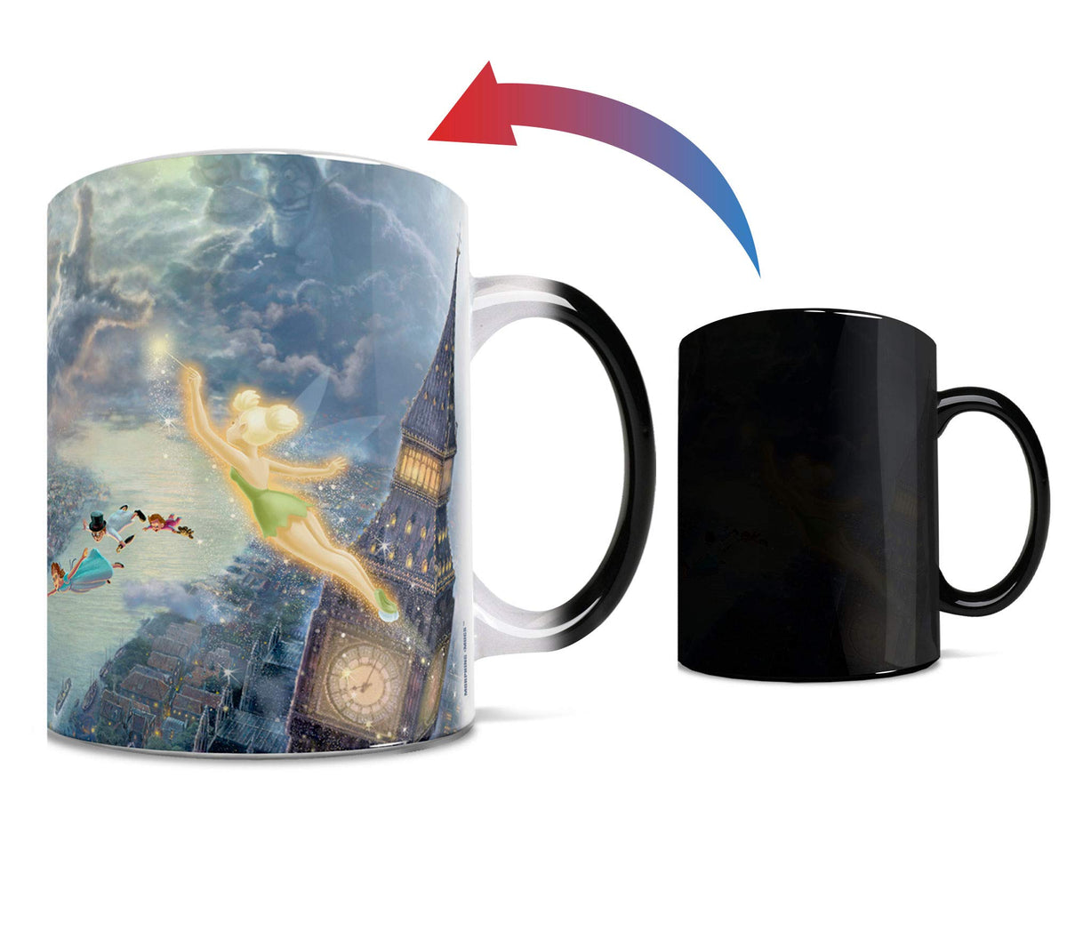 Morphing Mugs Disney Peter Pan: revelación de imagen al calor, experiencia mágica