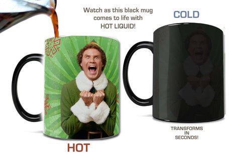 Morphing Mugs Elf: taza de 11 oz perfecta para desayunos y pausas energizantes.