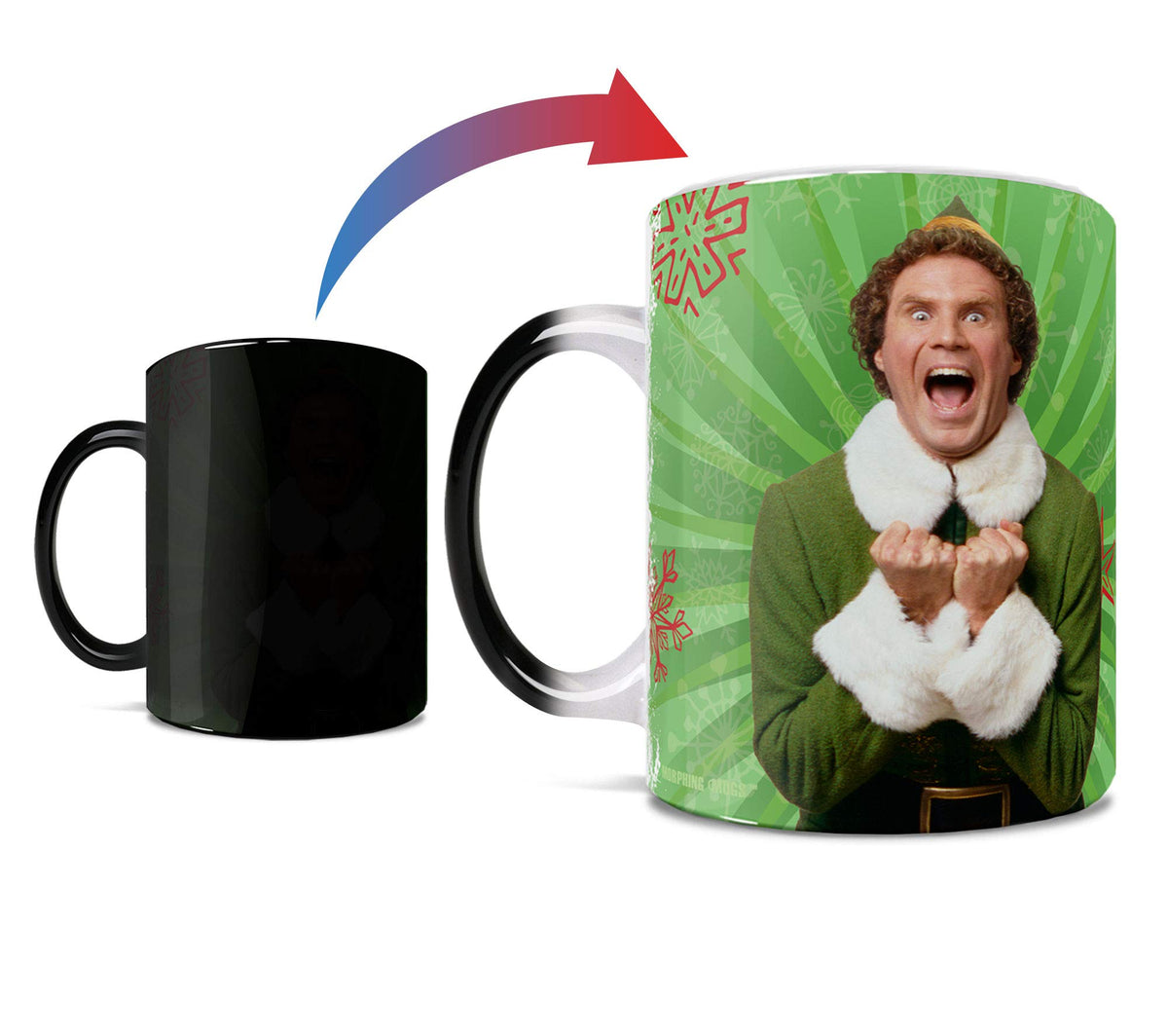 Morphing Mugs Elf: taza cambio de color al calor para tu café matutino.