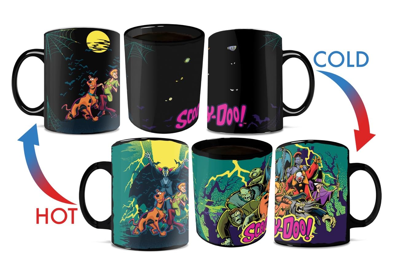 Morphing Mugs Scooby-Doo, imagen oculta revelada al calor; experiencia lúdica para tardes de descanso.