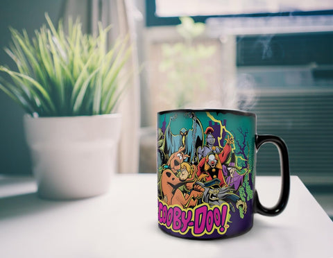 Morphing Mugs Scooby-Doo, taza cerámica 16 oz; tamaño ideal para café prolongado.