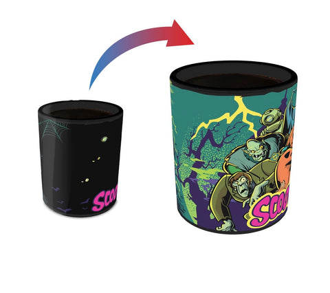 Morphing Mugs Scooby-Doo, villanos revelados al calor; perfecto para té caliente en casa.