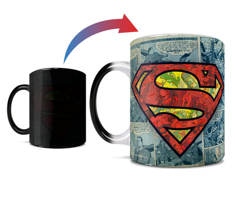 Morphing Mugs Superman: diseño licenciado oficial para coleccionistas.