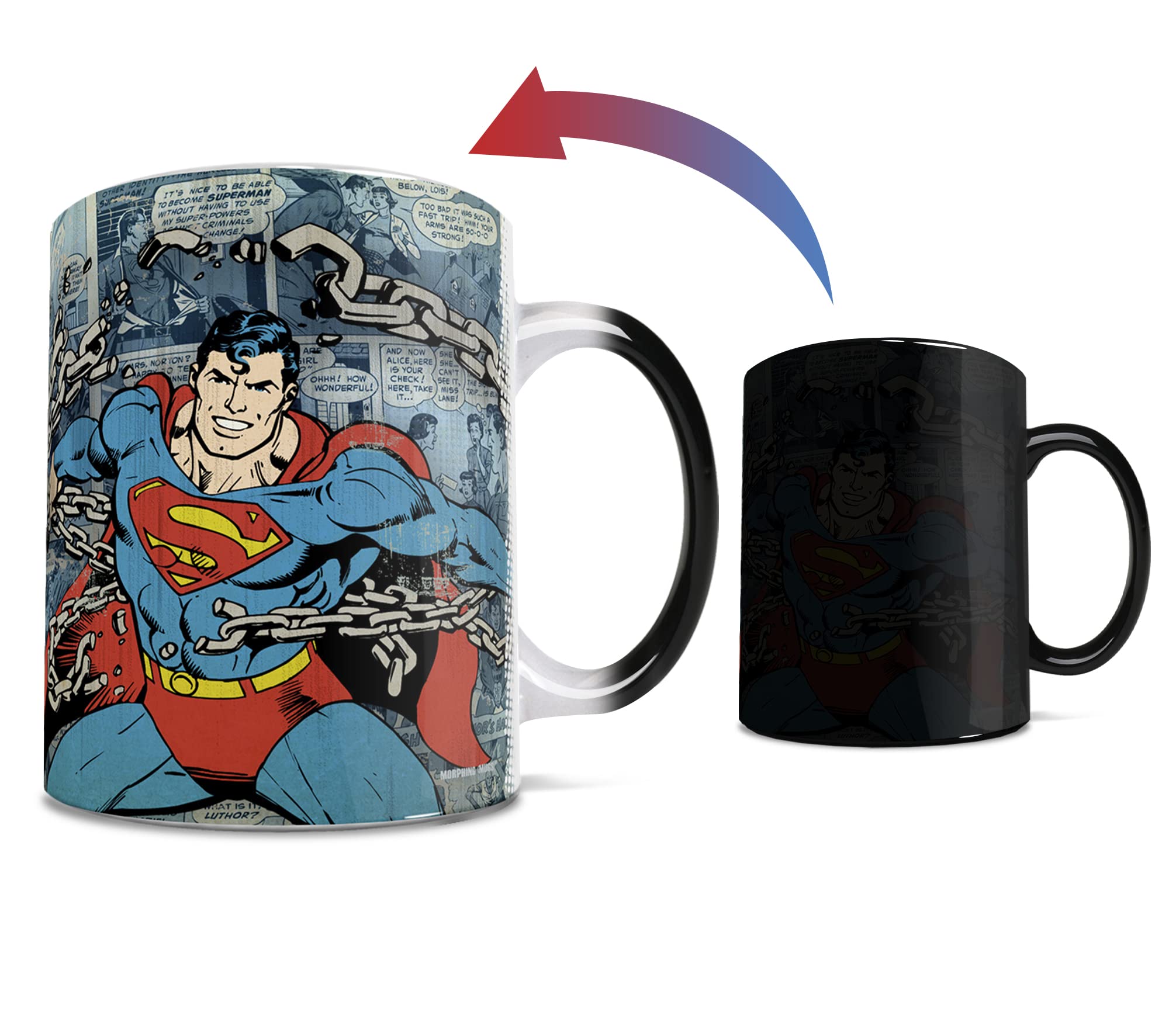 Morphing Mugs Superman: apta para piezas importadas y acabados duraderos.