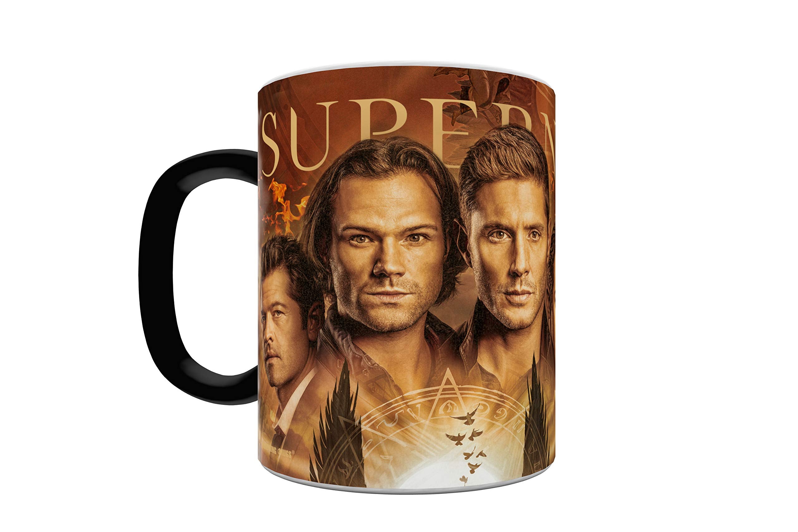 Morphing Mugs Supernatural: Castiel en derecha, experiencia de cambio de color.
