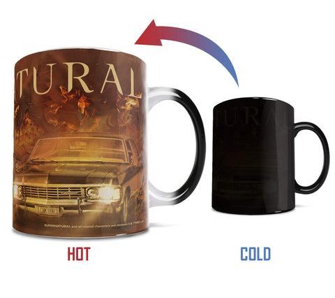 Morphing Mugs Supernatural: diseño licenciado, regalo perfecto para fanáticos.