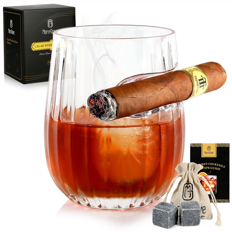 Copa MortyGrove con descanso indentado para cigarro, combinacion ideal para reuniones.