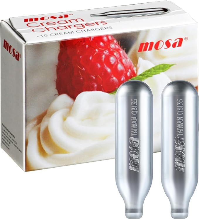 MOSA 8 g unidades de acero reemplazables para sifón crema: duraderas y seguras