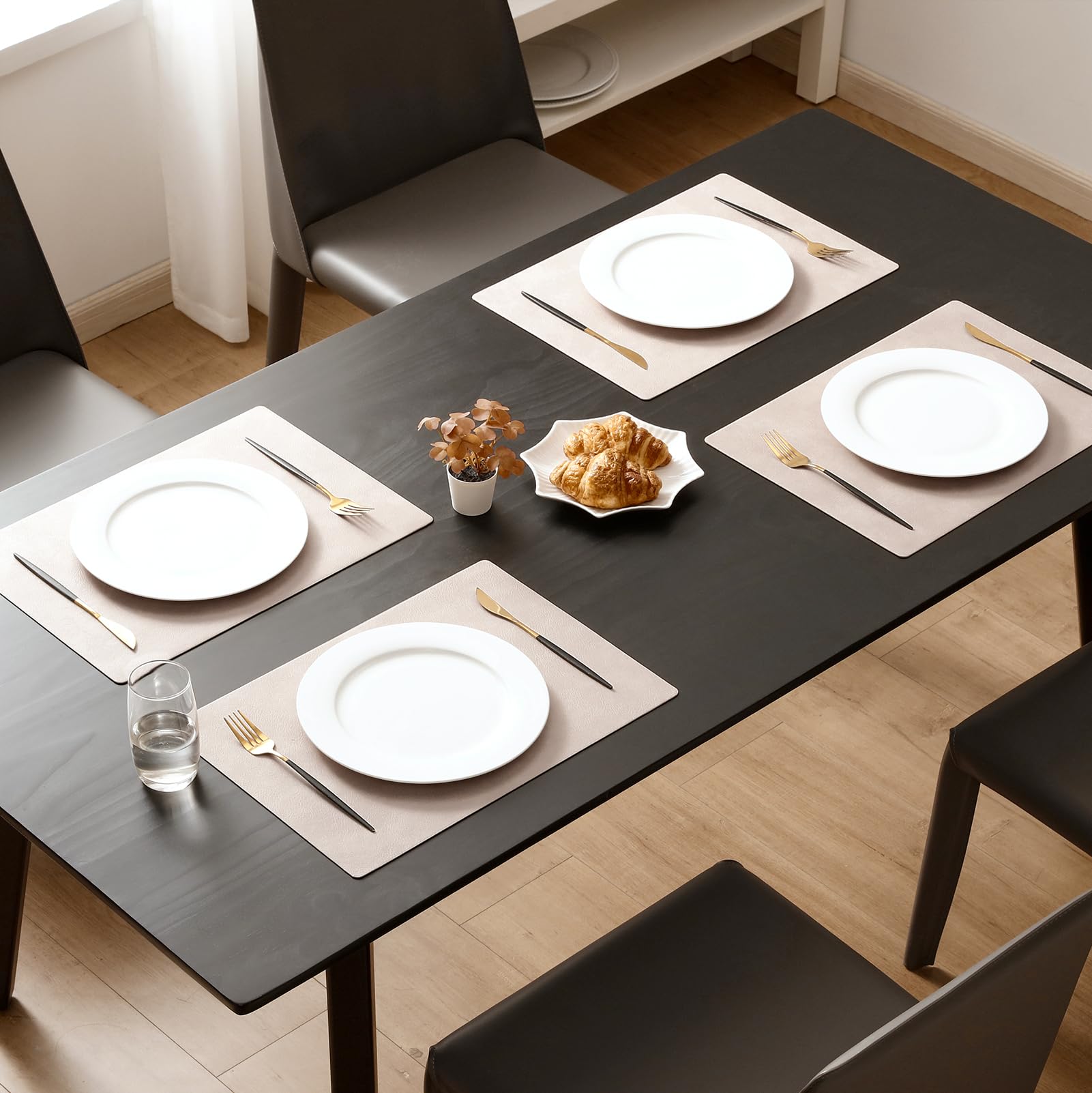 MOSAYT mantel individual resistente al calor hasta 100°C protege la mesa