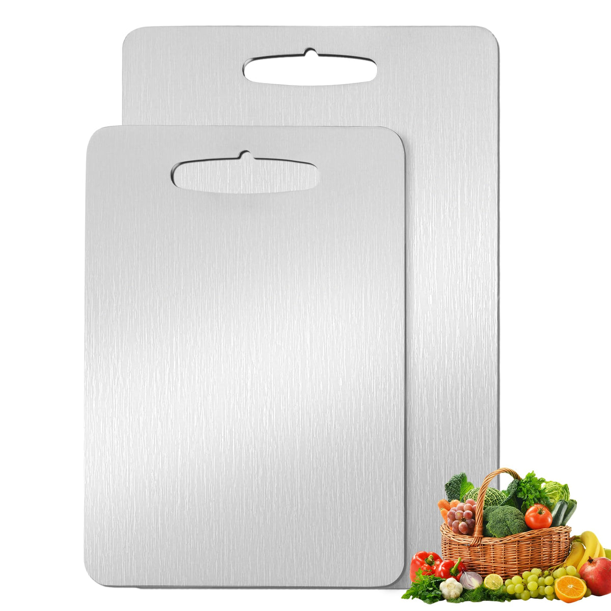 Tabla MOSDOOK de titanio, doble cara, ideal para cocina diaria.