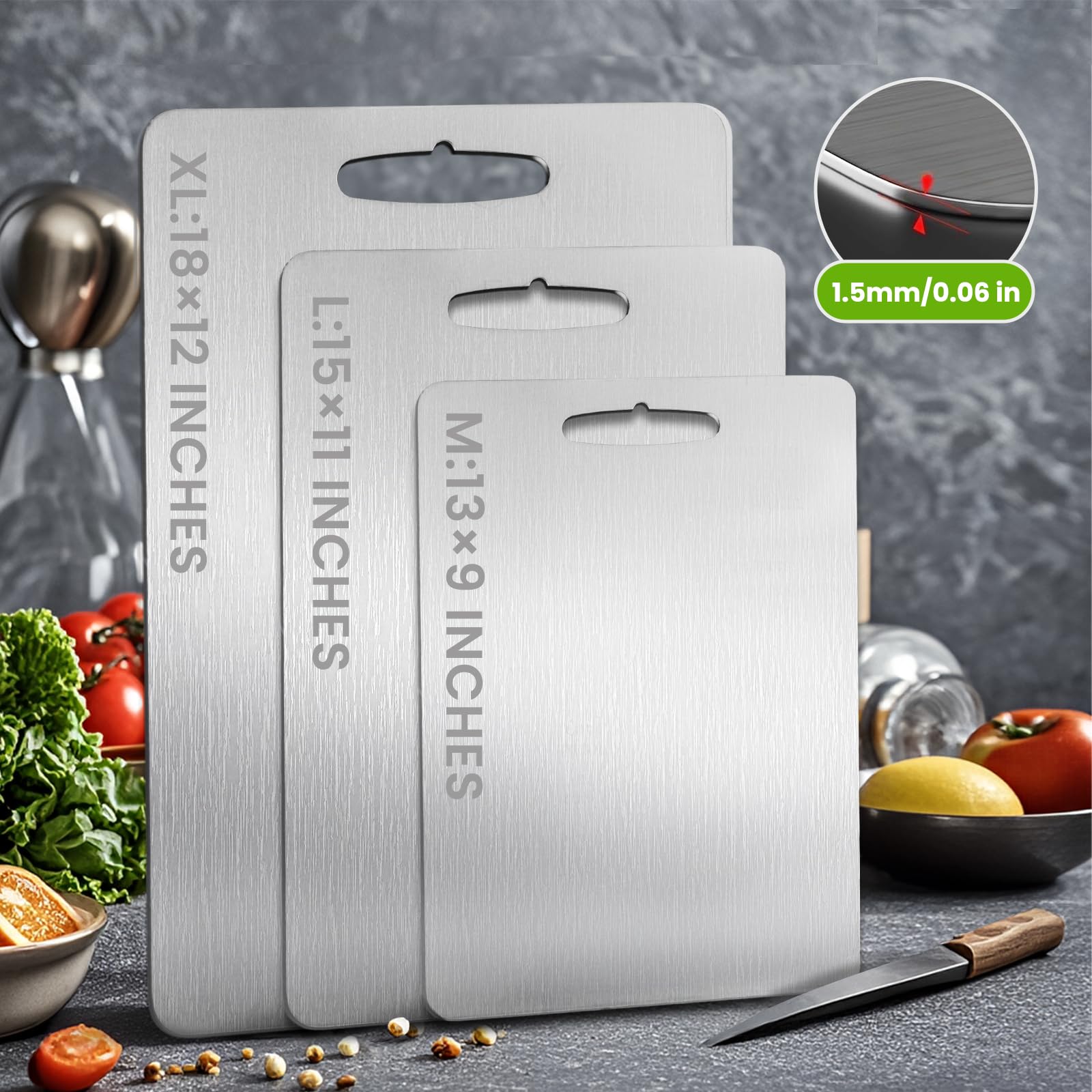 Tabla MOSDOOK titanio compacta, perfecta para picnic y viajes.